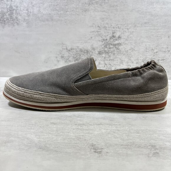 Prada Suede Leather Slip-On Boat Espadrilles - Men's Size UK 8.5 / US 9.5 - Picture 5 of 10